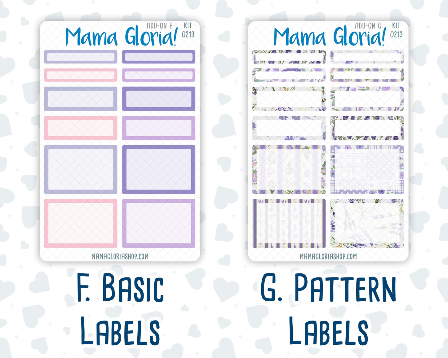 Kit 0213 Add Ons - Provence - April- Planner Stickers - Kit