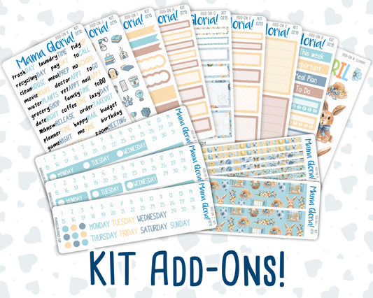 Kit 0215 Add Ons - Easter Morning- April- Planner Stickers - Kit
