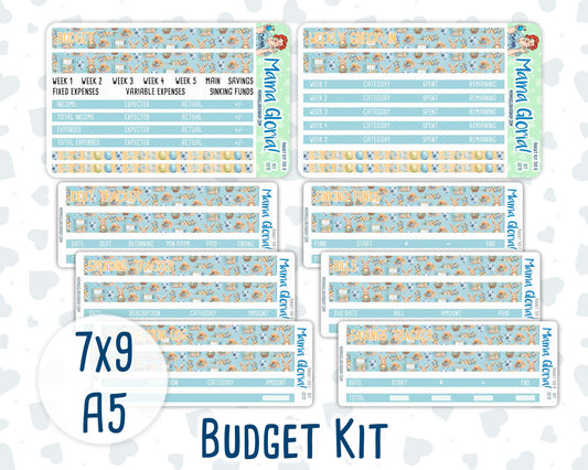 Kit 0215- Budget - Easter Morning- For 7x9 & A5 Planners - Notebooks - April