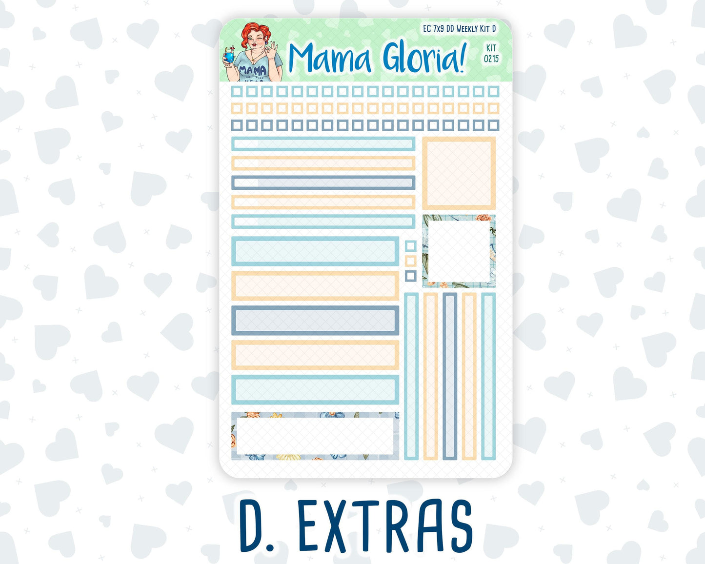 Kit 0215- 7x9 Daily Duo - Easter Morning- April - Planner