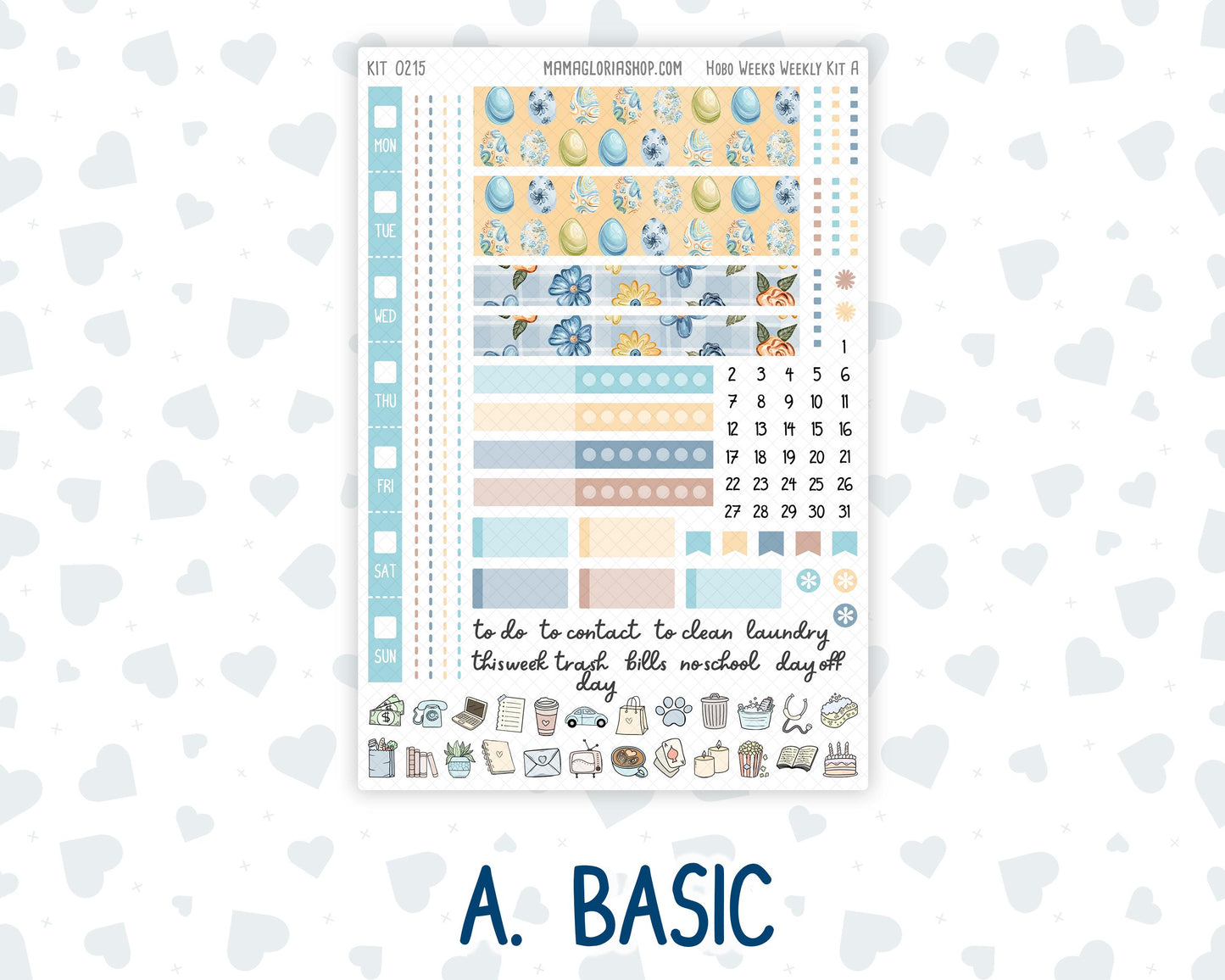 Kit 0215 Hobonichi Weeks – Weekly Kit - Easter Morning - April