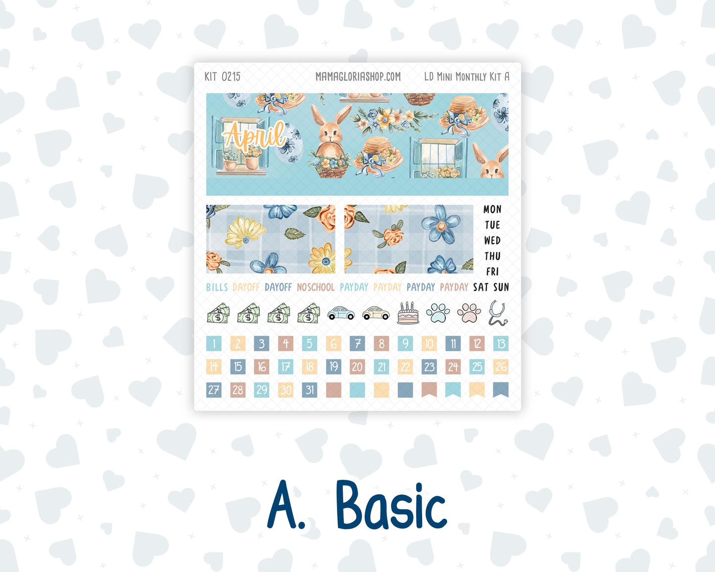 Kit 0215 Laurel Denise Mini Size – Monthly - Easter Morning- April