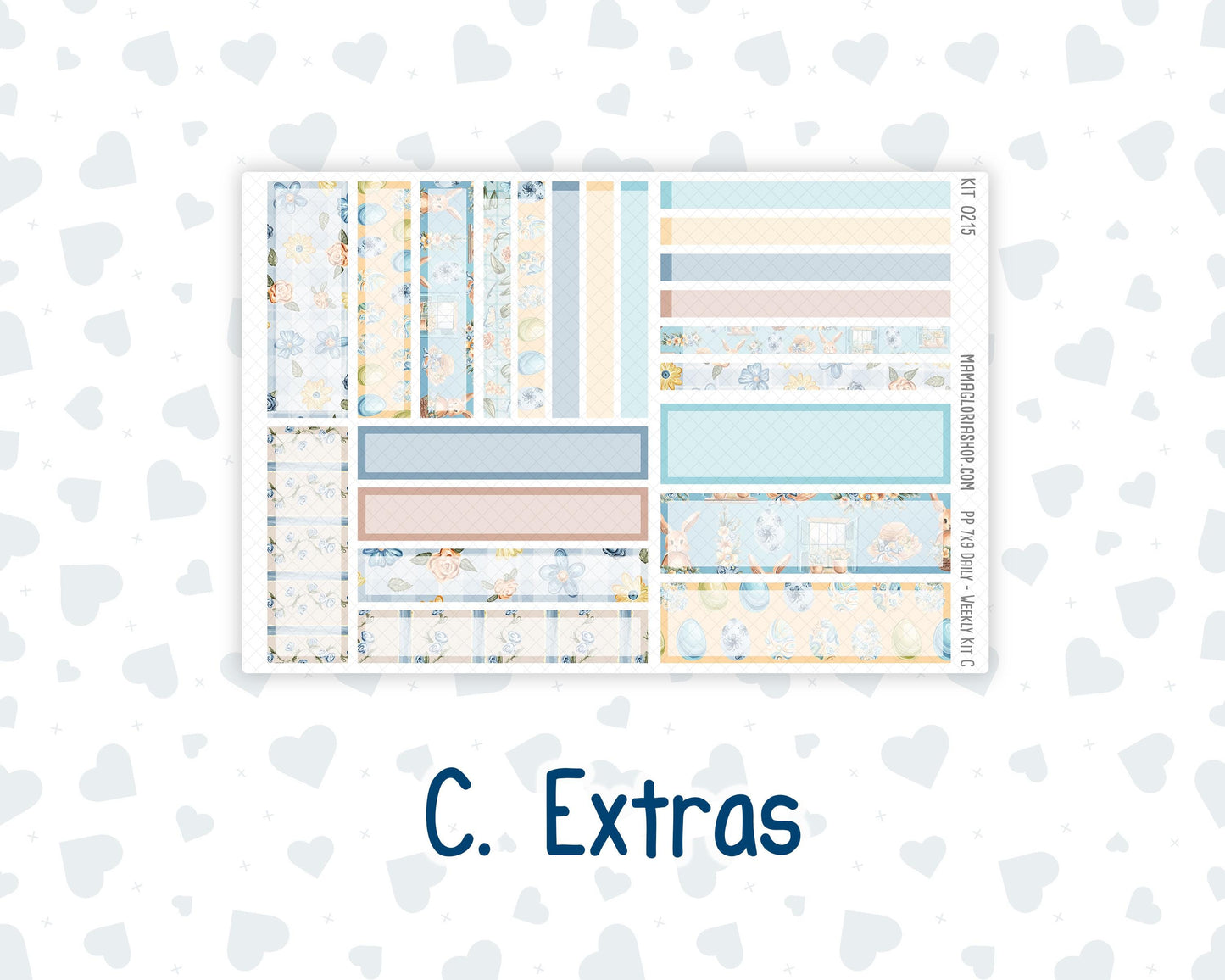 Kit 0215- 7x9 Plum Paper Daily - Easter Morning- Planner - April