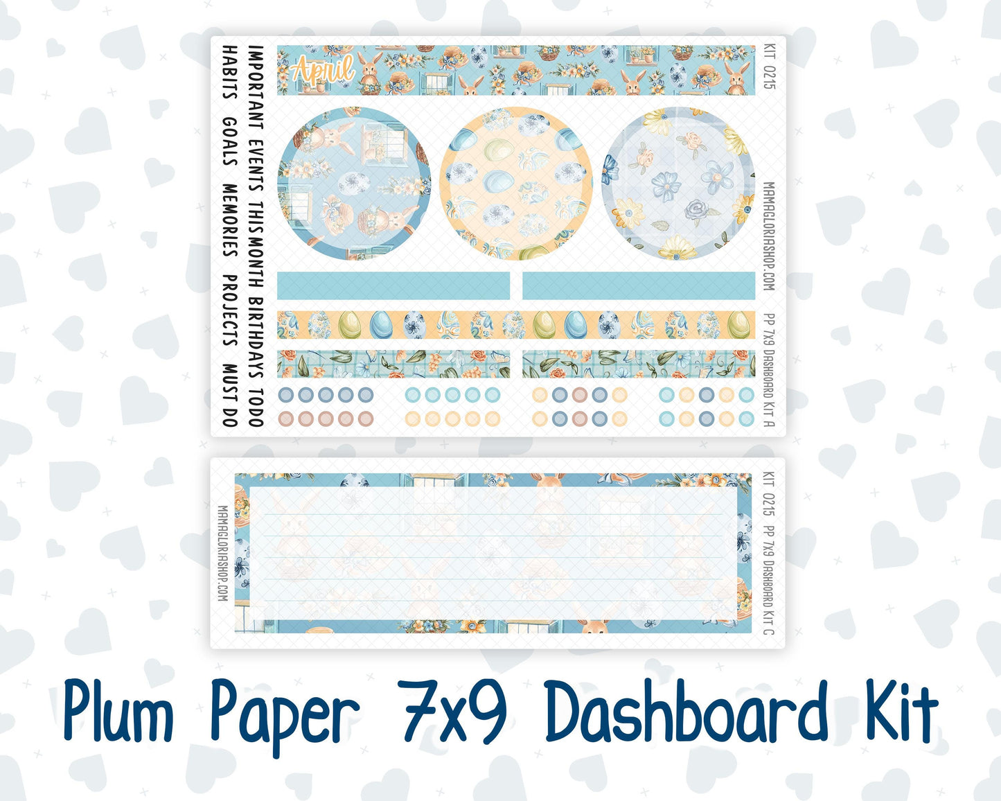 Kit 0215 Plum Paper 7x9 – Dashboard - Easter Morning- April