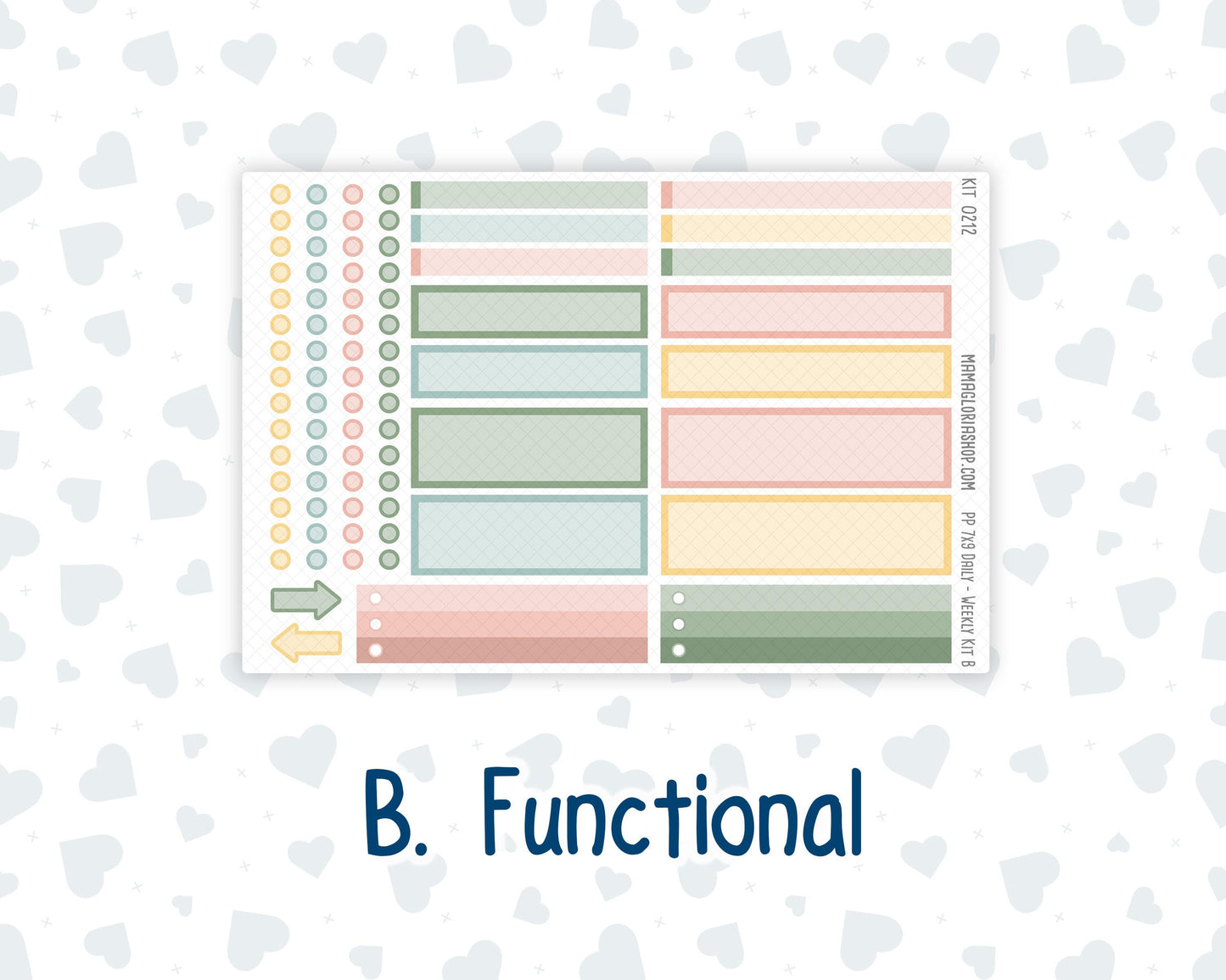 Kit 0212- 7x9 Plum Paper Daily - Prickly And Pretty- Planner - April