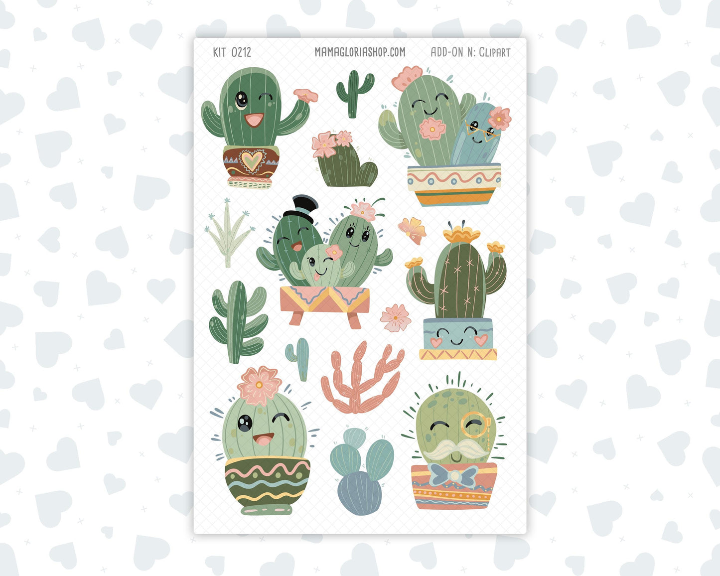 Kit 0212- Clipart - Prickly And Pretty- For Planners - Journals - April