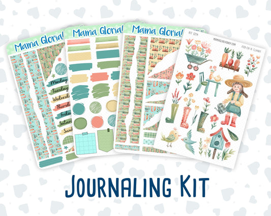 Kit 0214- Rooted In Spring - Journaling Kit - April- For Planner - Notebook - Journal