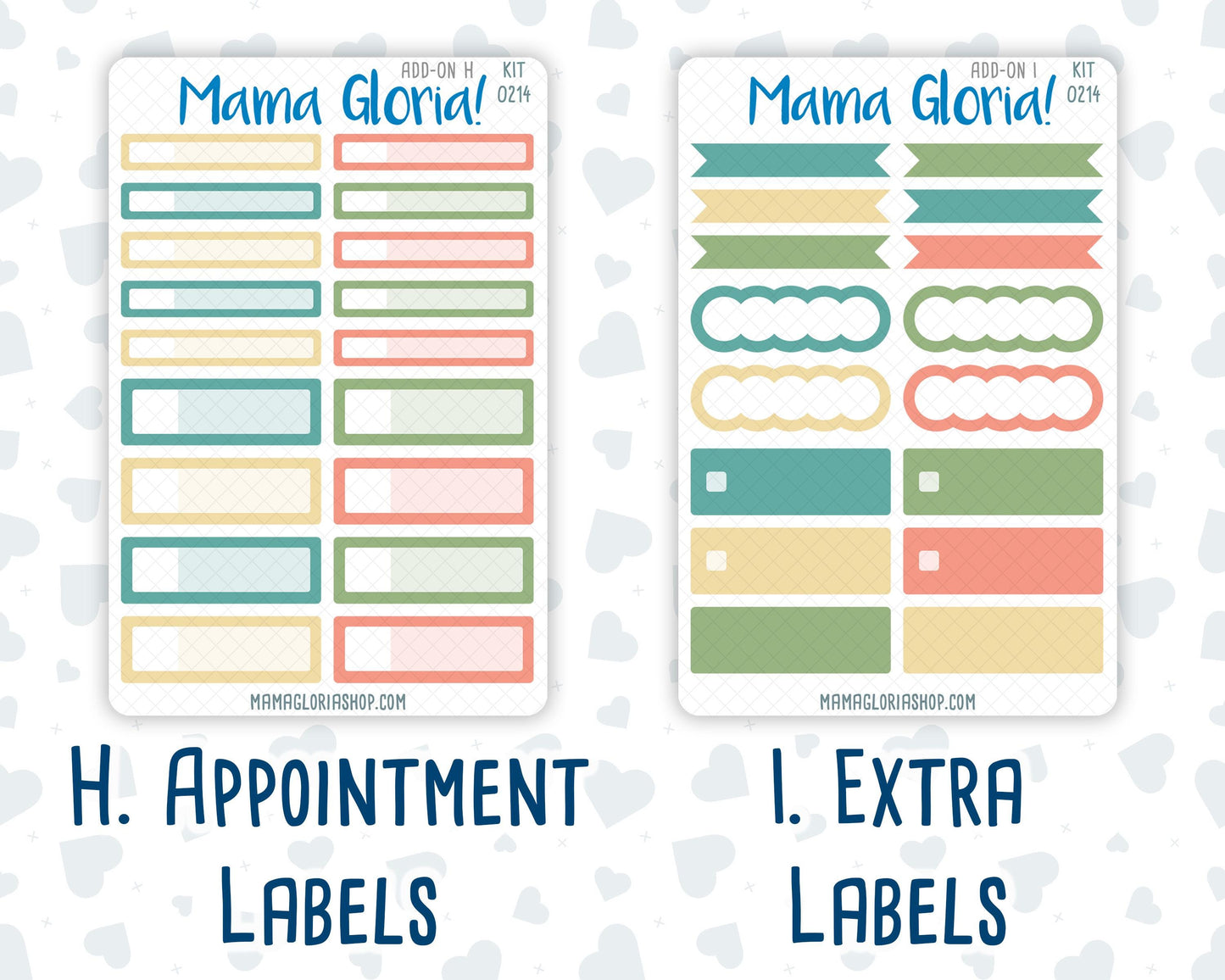 Kit 0214 Add Ons - Rooted In Spring - April- Planner Stickers - Kit