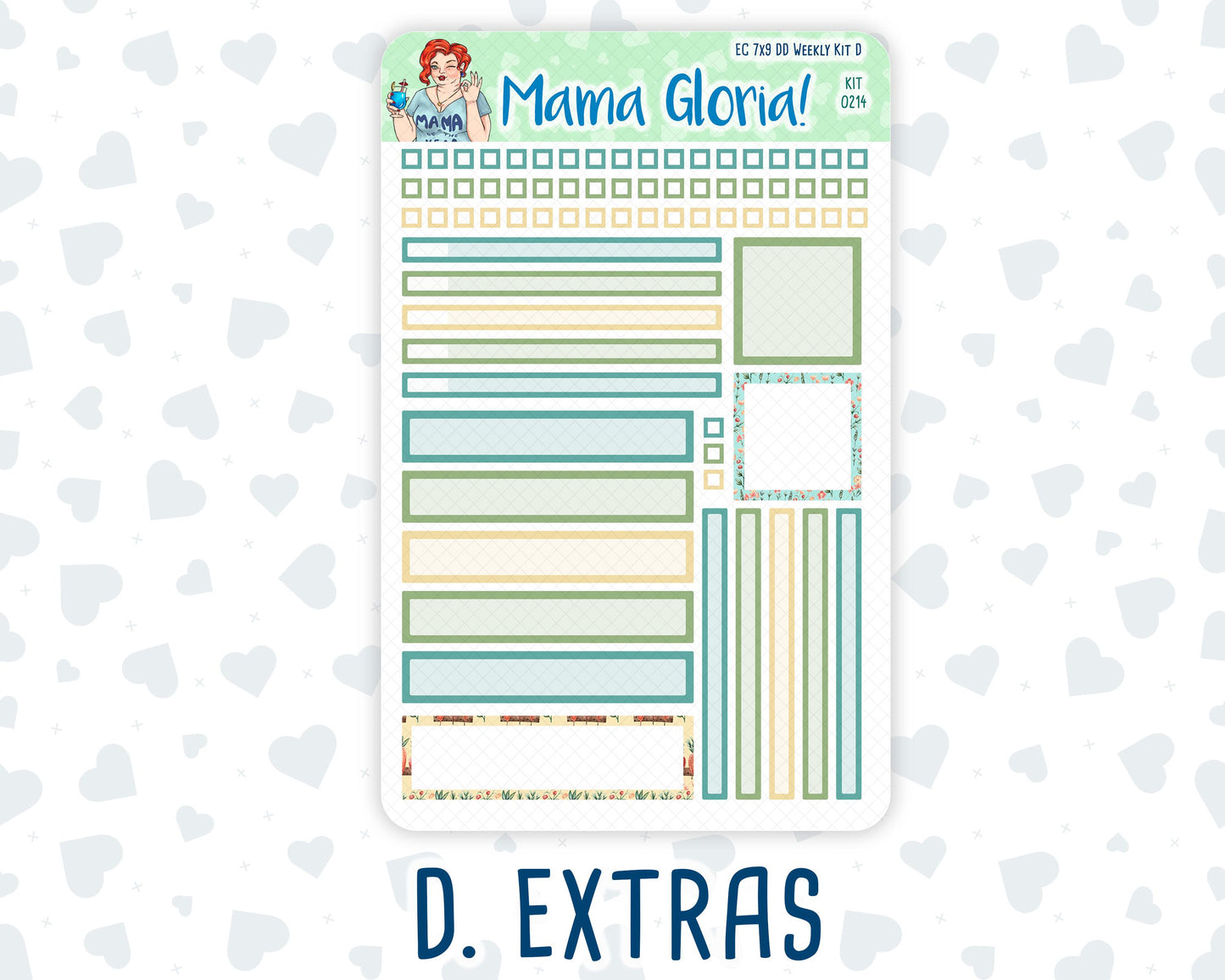Kit 0214- 7x9 Daily Duo - Rooted In Spring - April - Planner