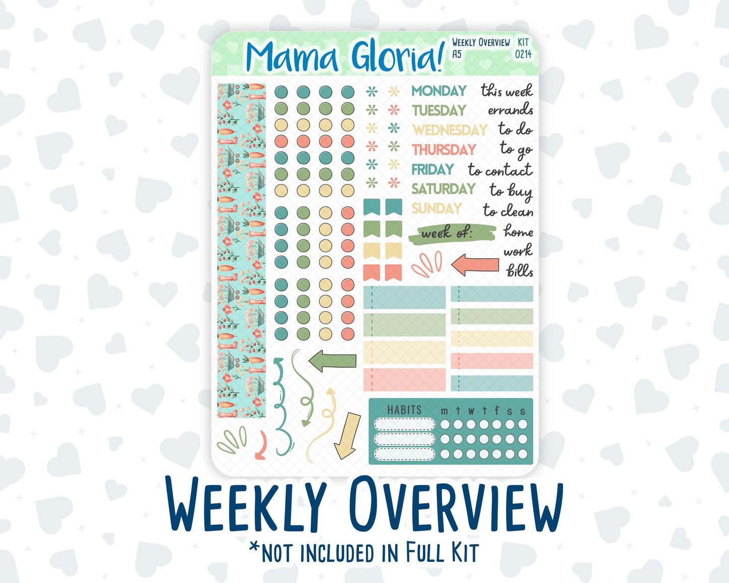 Kit 0214- A5 Daily Duo - Rooted In Spring -April -Planner