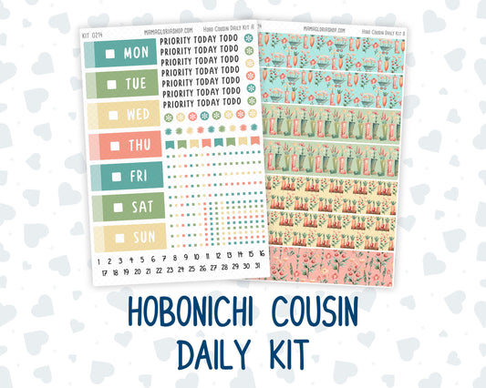 Kit 0214- Hobonichi Cousin – Daily Kit - Rooted In Spring - April