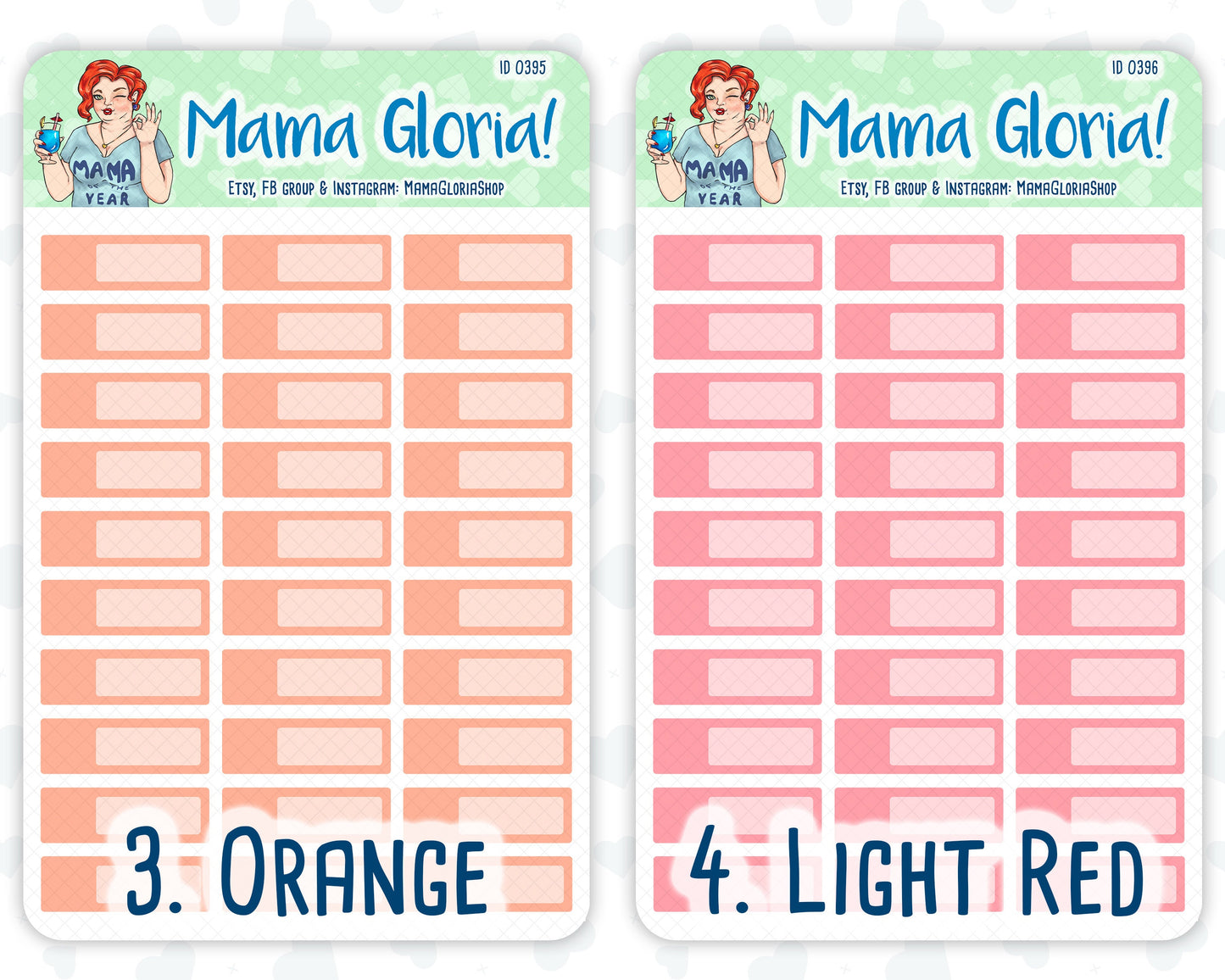 Quarter box, note box with place for sticker for planners, ID 0392/0393/0394/0395/0396/0397/0398/0399/0400/0401/0402