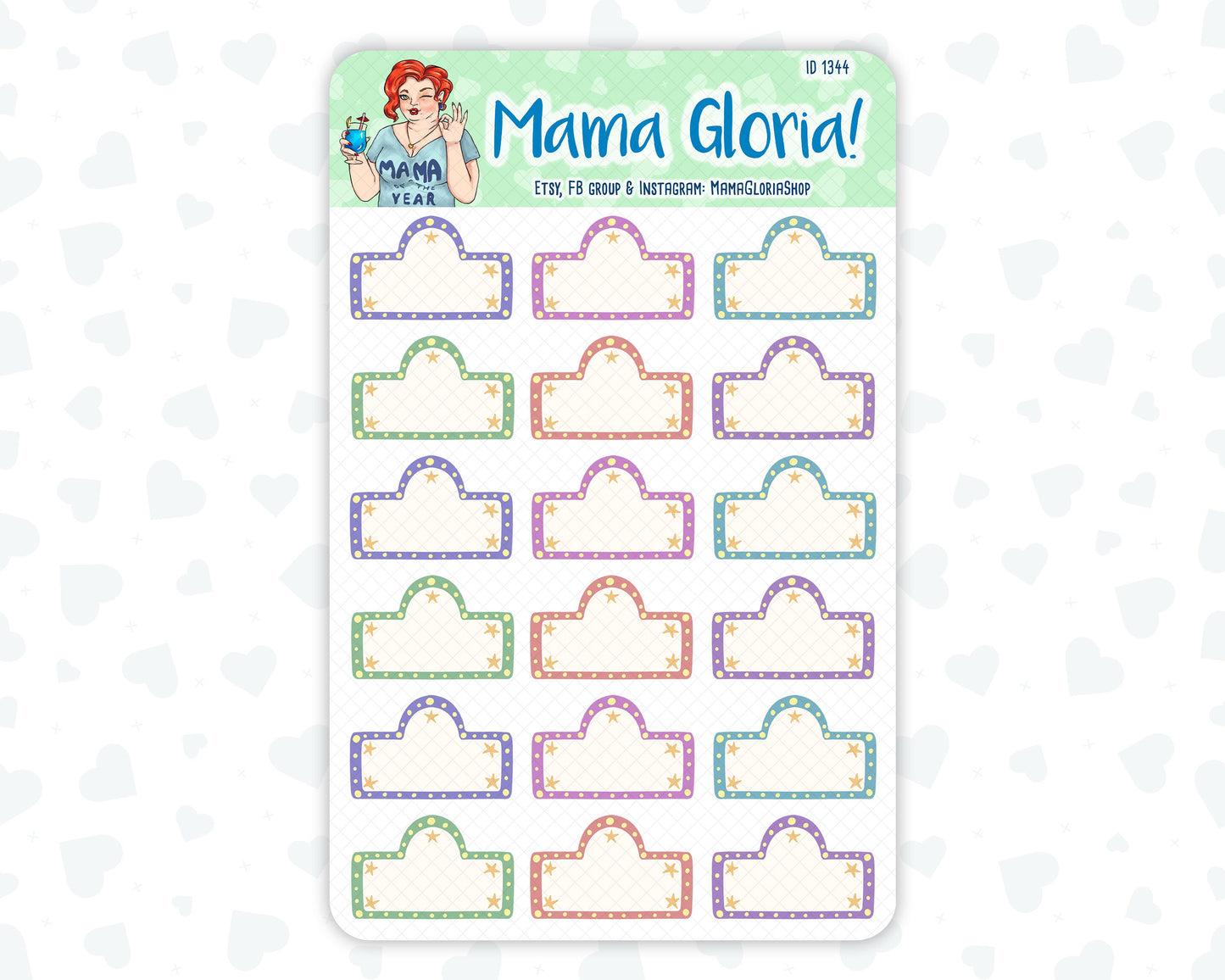Movie boxes - Stickers For Planners - Erin Condren - Happy Planner- ID 1344
