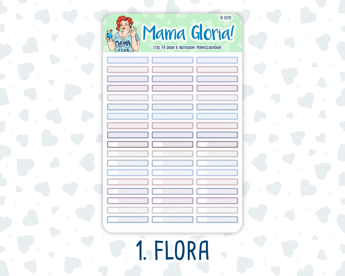 Half Hour - Labels - Appointments - Flora pallet - stickers for planners, ID 3019, 3020, 3021