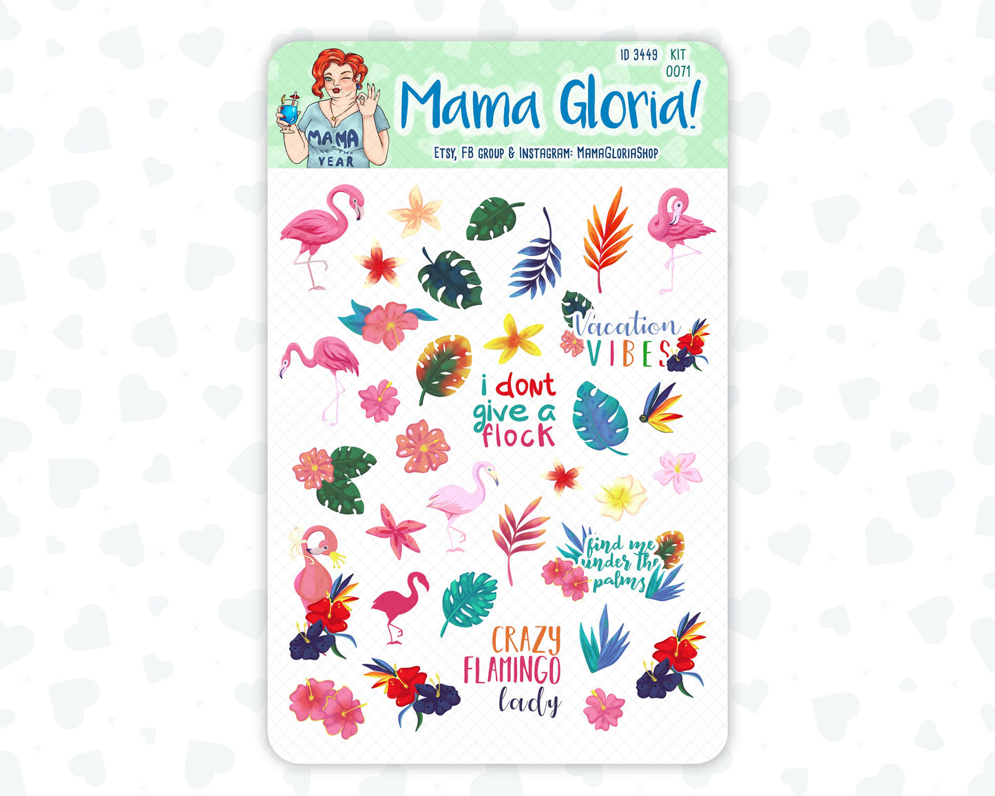 Be Flamazing - Decorative Stickers For Planners - Erin Condren - Happy Planner Kit - 0071, ID 3449