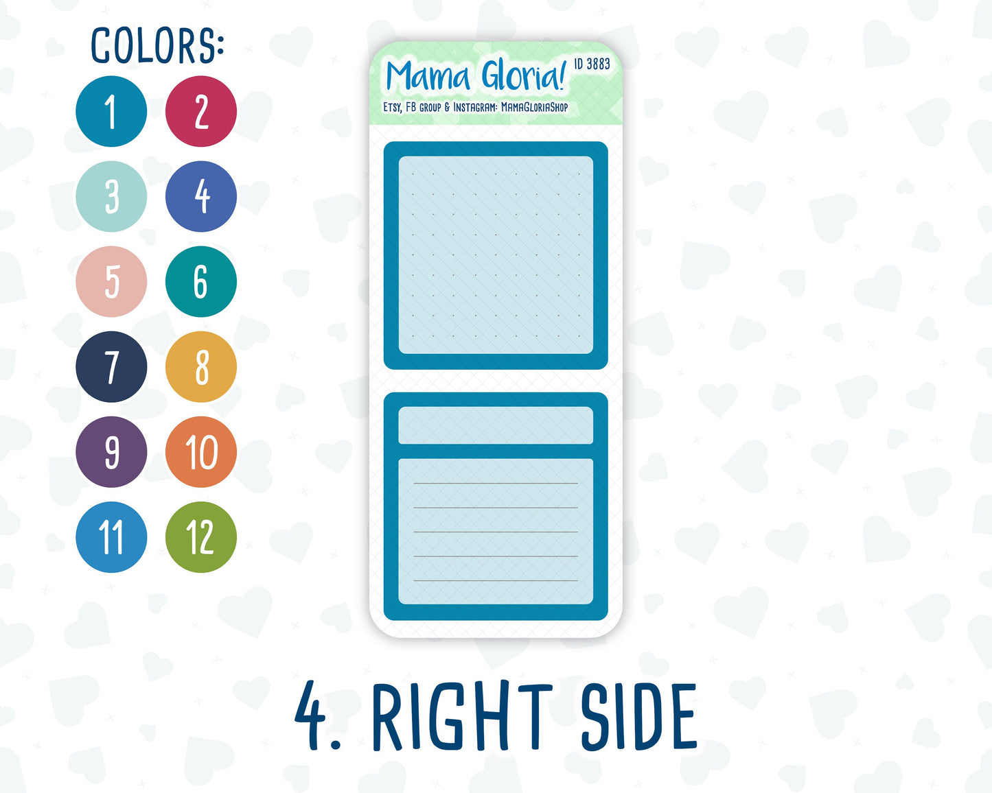 A5 Dashboard Kit- 12 colors - Notes Page for planners - Habit Tracker