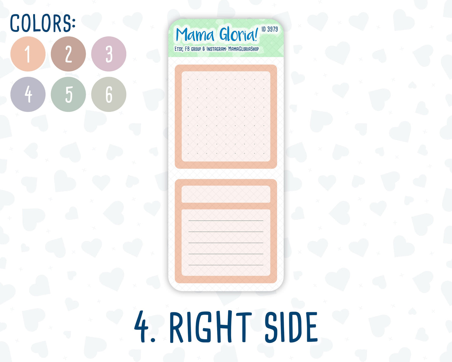 A5 Dashboard Kit- 6 flora colors - Notes Page for planners - Habit Tracker