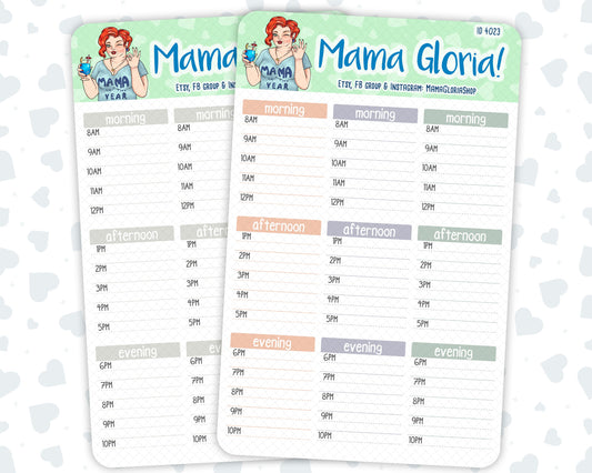 Time Boxes - Lined - Stickers For Planners