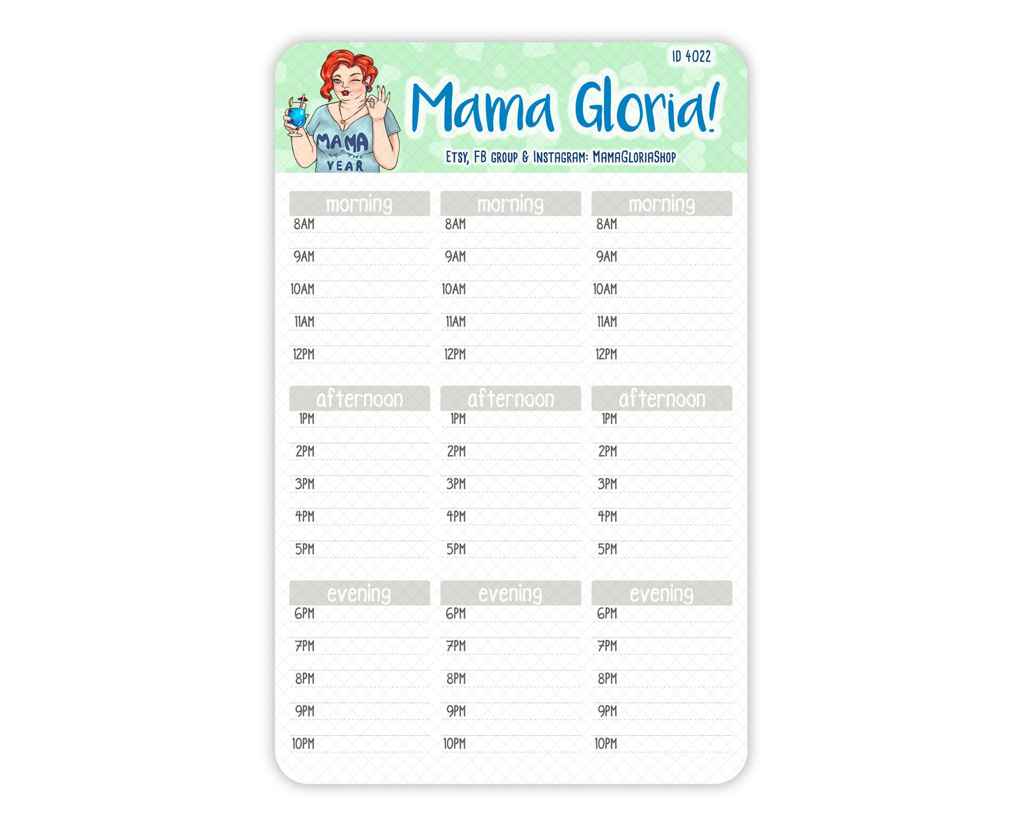 Time Boxes - Lined - Stickers For Planners