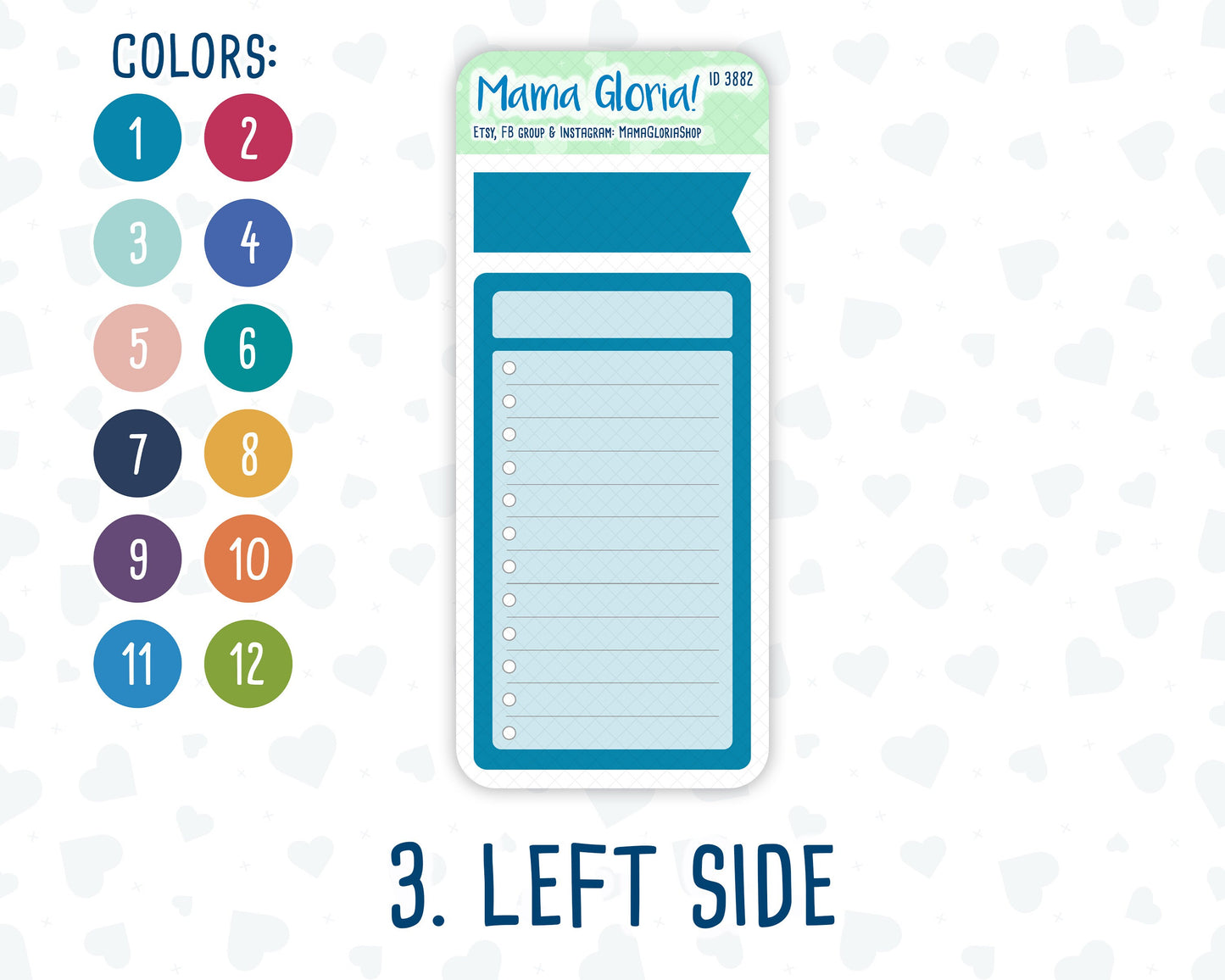 A5 Dashboard Kit- 12 colors - Notes Page for planners - Habit Tracker