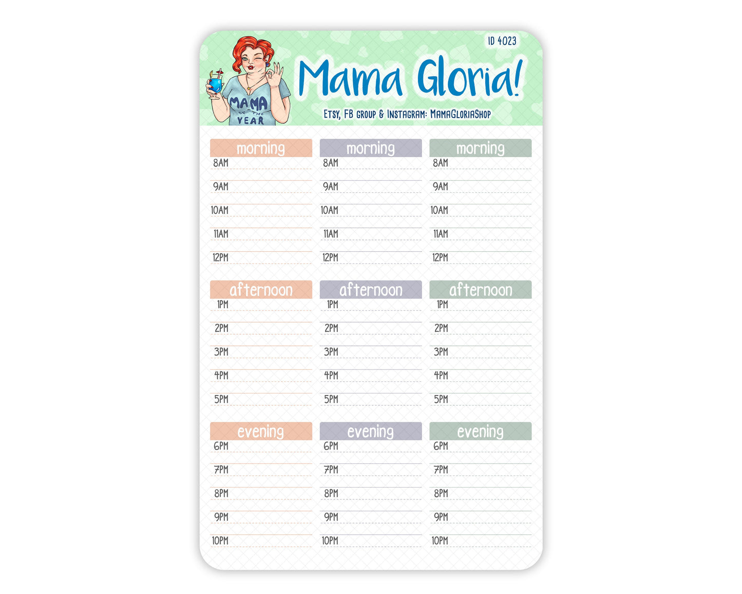 Time Boxes - Lined - Stickers For Planners
