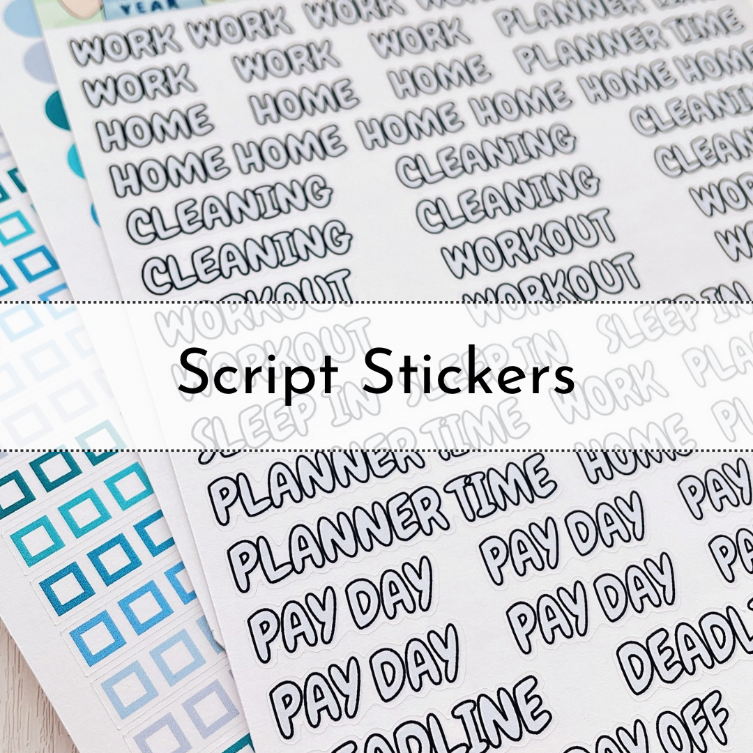 Script Stickers