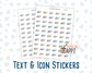 Wax Appt - Text Sticker With Icon