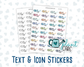 Plant Care - Text Sticker With Icon