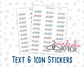 Wardrobe Refresh - Text Sticker With Icon