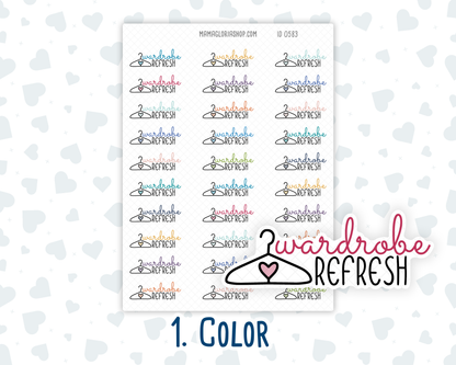 Wardrobe Refresh - Text Sticker With Icon