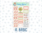 Kit 0235 - 1.5" Wide Column - Weekly Kit - September - Apple Orchard  - For Vertical & Hourly Planners