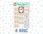 Kit 0303 - 1.5" Wide Column - Weekly Kit - November - Into The Woods  - For Vertical & Hourly Planners