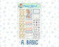 Kit 0300 - 1.5" Wide Column - Weekly Kit - October - Autumn Stroll  - For Vertical & Hourly Planners
