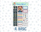 Kit 0304 - 1.5" Wide Column - Weekly Kit - November - Autumn In Bloom  - For Vertical & Hourly Planners