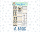 Kit 0272 - 1.5" Wide Column - Weekly Kit - May - Graduation  - For Vertical & Hourly Planners