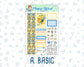 Kit 0219- 1.5" - Bee's Business - May - Weekly Kit For Vertical and Hourly Planners