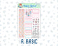 Kit 0246 - 1.5" Wide Column - Weekly Kit - December - Gingerbread Sweets  - For Vertical & Hourly Planners