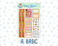 Kit 0240 - 1.5" Wide Column - Weekly Kit - November - Cozy Thanksgiving  - For Vertical & Hourly Planners