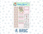 Kit 0232 - 1.5" Wide Column - Weekly Kit - September - Heirloom Garden  - For Vertical & Hourly Planners