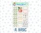 Kit 0295 - 1.5" Wide Column - Weekly Kit - September - Apple Harvest  - For Vertical & Hourly Planners