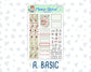 Kit 0244 - 1.5" Wide Column - Weekly Kit - December - Santas Village  - For Vertical & Hourly Planners