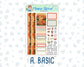 Kit 0239 - 1.5" Wide Column - Weekly Kit - October - October Stroll  - For Vertical & Hourly Planners