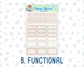Kit 0301 - 1.5" Wide Column - Weekly Kit - November - Sunday Comfort  - For Vertical & Hourly Planners