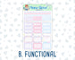 Kit 0252 - 1.5" Wide Column - Weekly Kit - February - Tokyo Candy Cloud  - For Vertical & Hourly Planners