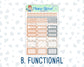 Kit 0237 - 1.5" Wide Column - Weekly Kit - October - Forest Folk  - For Vertical & Hourly Planners