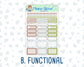 Kit 0221 - 1.5" Wide Column - Weekly Kit - June - Gone Fishing  - For Vertical & Hourly Planners