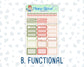 Kit 0231 - 1.5" Wide Column - Weekly Kit - August - Backyard BBQ  - For Vertical & Hourly Planners