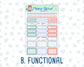 Kit 0247 - 1.5" Wide Column - Weekly Kit - December - Snow Day Adventures  - For Vertical & Hourly Planners