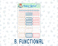 Kit 0234 - 1.5" Wide Column - Weekly Kit - September - REF - Kit 0234 – Reader’s Escape - September  - For Vertical & Hourly Planners