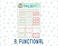 Kit 0244 - 1.5" Wide Column - Weekly Kit - December - Santas Village  - For Vertical & Hourly Planners
